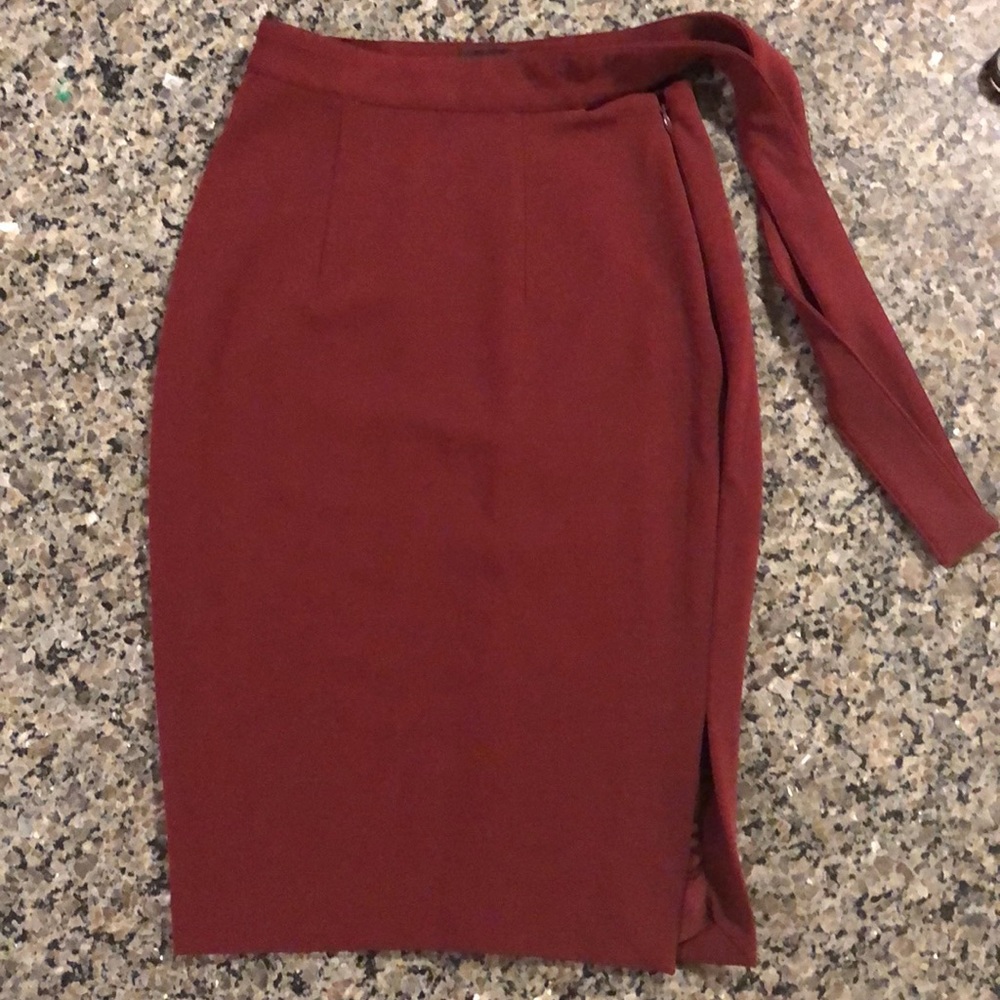 Express High-Waisted Side Tie Pencil Skirt - Picture 4 of 5